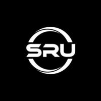 sru brev logotyp design i illustration. vektor logotyp, kalligrafi mönster för logotyp, affisch, inbjudan, etc.