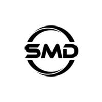 smd-Brief-Logo-Design in Abbildung. Vektorlogo, Kalligrafie-Designs für Logo, Poster, Einladung usw. vektor