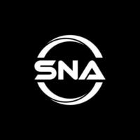 Sna-Brief-Logo-Design in Abbildung. Vektorlogo, Kalligrafie-Designs für Logo, Poster, Einladung usw. vektor