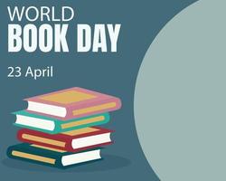 Illustrationsvektorgrafik von gestapelten dicken Büchern, perfekt für internationalen Tag, Welttag des Buches, Feiern, Grußkarten usw. vektor