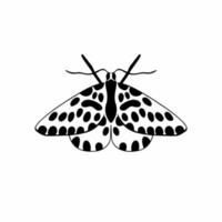 Schmetterling-Logo-Symbol. Schablonendesign. Tier-Tattoo-Vektor-Illustration. vektor