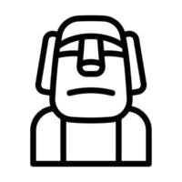 Moai-Icon-Design vektor