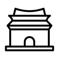 Ming-Dynastie-Gräber-Icon-Design vektor