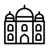 Taj Mahal-Icon-Design vektor
