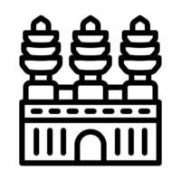 Angkor Wat-Icon-Design vektor