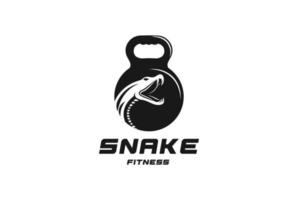 vintage python cobra anaconda viper mamba schlange mit wasserkocherglocke für fitness-sportverein logo vektor