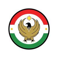 kurdistan regionales emblem vektorlogo vektor