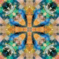 geometrisches Mosaik nahtloses Musterdesign, wiederholendes Textildesign, Oberflächendesign. vektor