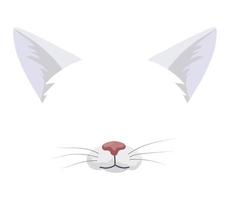 vektor illustration av katt mask