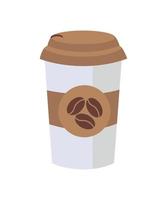 vektor illustration av disponibel kaffe kopp