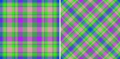 Textur-Check-Plaid. Vektormuster Hintergrund. Tartan-Textilgewebe nahtlos. vektor