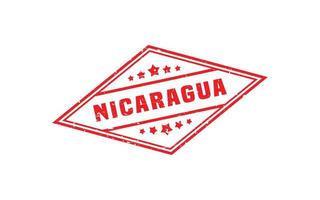 nicaragua stämpel sudd med grunge stil på vit bakgrund vektor