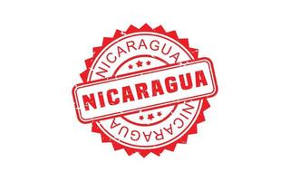 Nicaragua-Stempelgummi mit Grunge-Stil auf weißem Hintergrund vektor