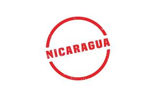 nicaragua stämpel sudd med grunge stil på vit bakgrund vektor