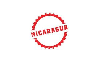 nicaragua stämpel sudd med grunge stil på vit bakgrund vektor