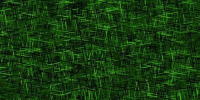 dunkelgrünes Vektorlayout mit flachen Linien. vektor
