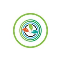 Logo und Symbol der Naturpflanze vektor