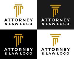 brev m monogram advokat och lag logotyp design. vektor