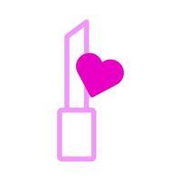 kosmetisk ikon duotone rosa stil valentine illustration vektor element och symbol perfekt.