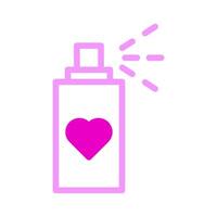 Kosmetik-Symbol Duoton rosa Stil Valentinstag Illustration Vektorelement und Symbol perfekt. vektor