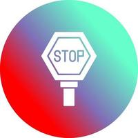 Stop-Schild-Vektor-Symbol vektor