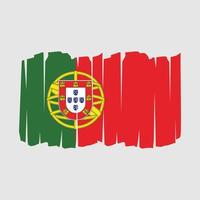 Portugal Flagge Pinsel vektor