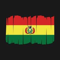 Bolivien Flaggenpinsel vektor