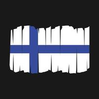 finsk flaggborste vektor