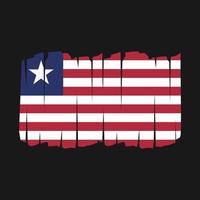 Bürste der Liberia-Flagge vektor