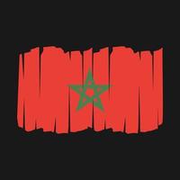 marokko fahne pinsel vektor