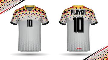 fotboll jersey design för sublimering, sport t skjorta design vektor