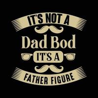 Papa Typografie T-Shirt Design kostenloser Vektor