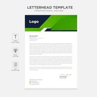 elegant brevpappermalldesign i minimalistisk stil vektor