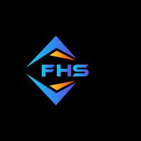 fhs abstraktes Technologie-Logo-Design auf weißem Hintergrund. fhs kreatives Initialen-Buchstaben-Logo-Konzept. vektor