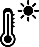 temperaturvektorillustration auf einem hintergrund. hochwertige symbole. vektorikonen für konzept und grafikdesign. vektor