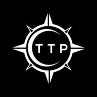 ttp abstrakt teknologi logotyp design på svart bakgrund. ttp kreativ initialer brev logotyp begrepp. vektor