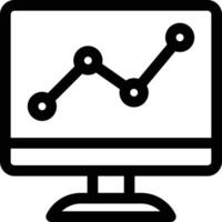 skärm analytisk vektorillustration på en background.premium kvalitet symbols.vector ikoner för koncept och grafisk design. vektor