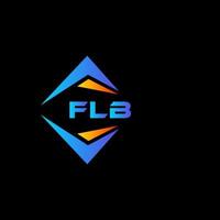 flb abstraktes Technologie-Logo-Design auf schwarzem Hintergrund. flb kreative Initialen schreiben Logo-Konzept. vektor