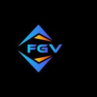 fgv abstraktes Technologie-Logo-Design auf weißem Hintergrund. fgv kreative Initialen schreiben Logo-Konzept. vektor