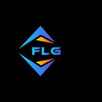 flg abstrakt teknologi logotyp design på svart bakgrund. flg kreativ initialer brev logotyp begrepp. vektor