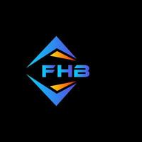 fhb abstrakt teknologi logotyp design på vit bakgrund. fhb kreativ initialer brev logotyp begrepp. vektor