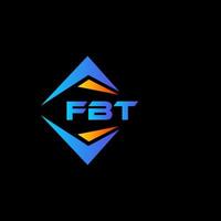 fbt abstraktes Technologie-Logo-Design auf weißem Hintergrund. fbt kreatives Initialen-Buchstaben-Logo-Konzept. vektor