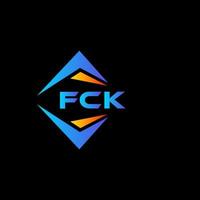 fck abstraktes Technologie-Logo-Design auf weißem Hintergrund. fck kreative Initialen schreiben Logo-Konzept. vektor