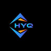 hyq abstraktes Technologie-Logo-Design auf schwarzem Hintergrund. hyq kreative Initialen schreiben Logo-Konzept. vektor