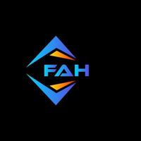 fah abstraktes Technologie-Logo-Design auf weißem Hintergrund. fah kreative Initialen schreiben Logo-Konzept. vektor
