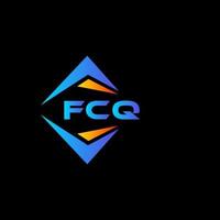 fcq abstraktes Technologie-Logo-Design auf weißem Hintergrund. FCQ kreatives Initialen-Buchstaben-Logo-Konzept. vektor