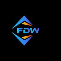 Fdw abstraktes Technologie-Logo-Design auf weißem Hintergrund. fdw kreative Initialen schreiben Logo-Konzept. vektor