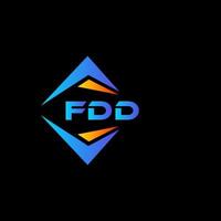 fdd abstraktes Technologie-Logo-Design auf weißem Hintergrund. fdd kreative Initialen schreiben Logo-Konzept. vektor