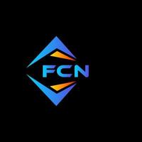 fcn abstraktes Technologie-Logo-Design auf weißem Hintergrund. fcn kreative Initialen schreiben Logo-Konzept. vektor