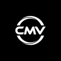 cmv brev logotyp design i illustration. vektor logotyp, kalligrafi mönster för logotyp, affisch, inbjudan, etc.